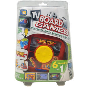 TV Board Games Plug N Play Simon - Battleship - Mouse Trap - Checkers 6 In 1 NEW
